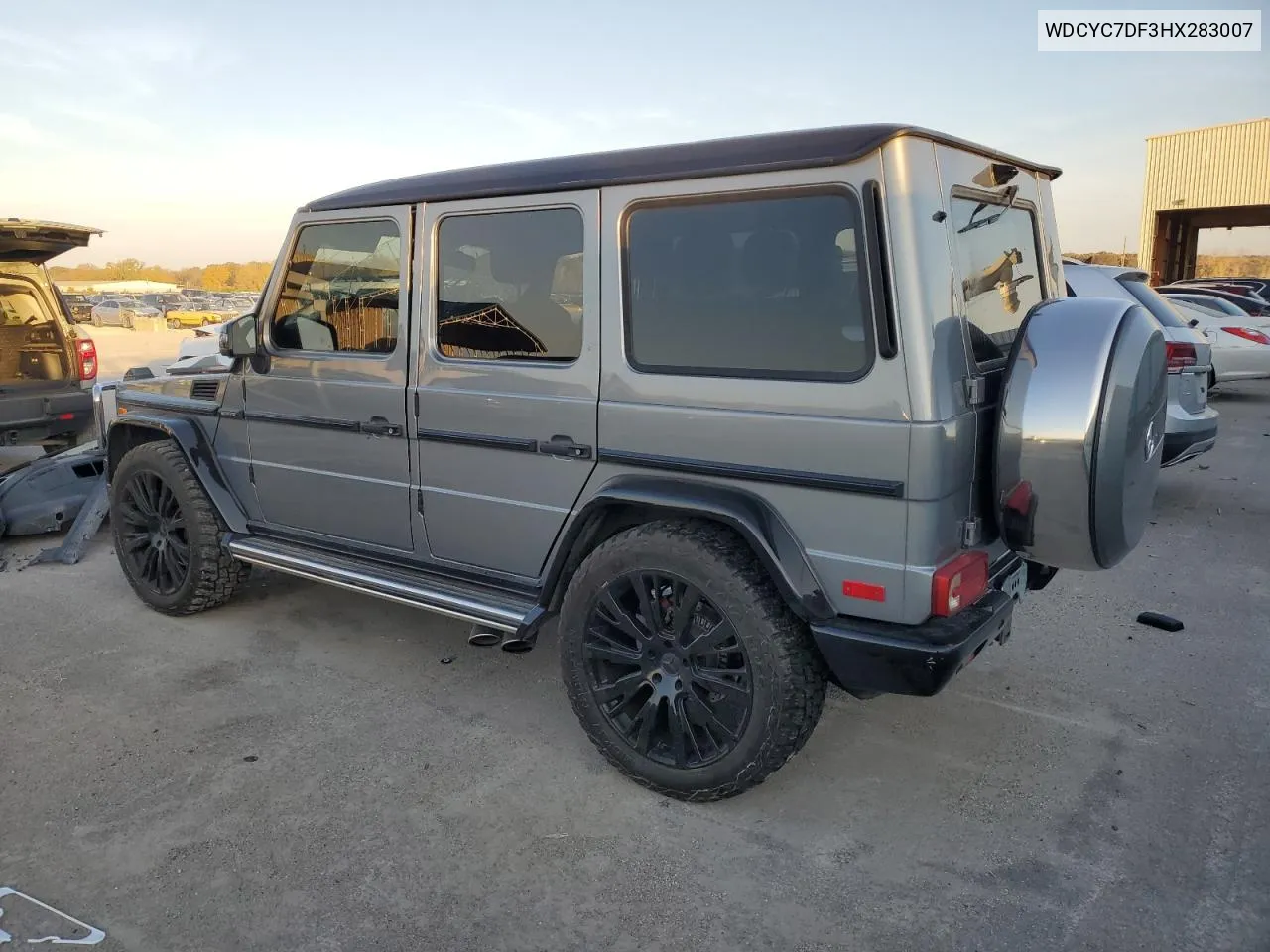 2017 Mercedes-Benz G 63 Amg VIN: WDCYC7DF3HX283007 Lot: 78053334