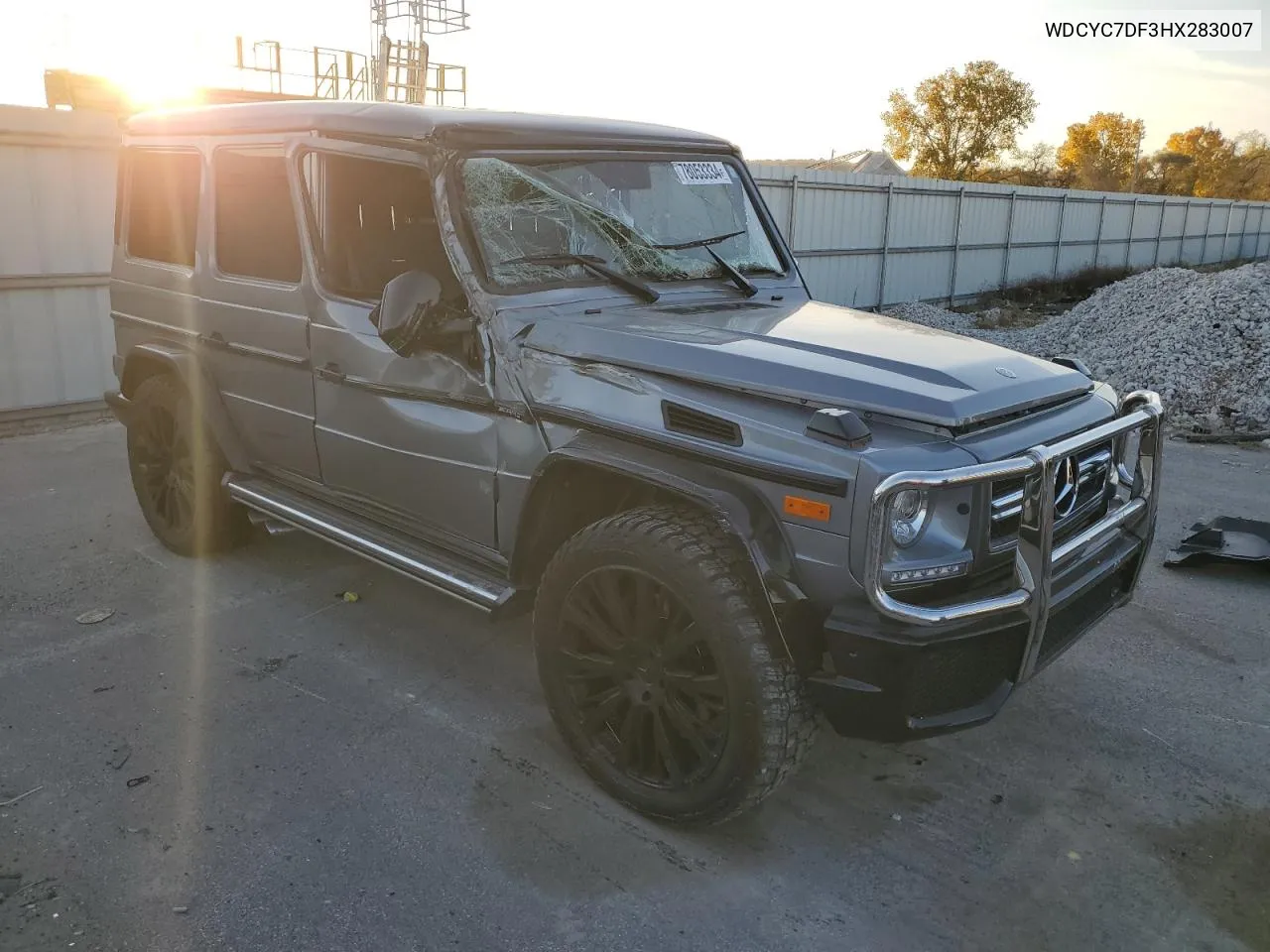 2017 Mercedes-Benz G 63 Amg VIN: WDCYC7DF3HX283007 Lot: 78053334