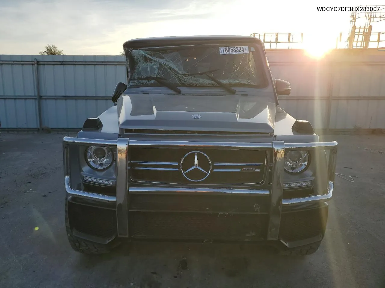 2017 Mercedes-Benz G 63 Amg VIN: WDCYC7DF3HX283007 Lot: 78053334