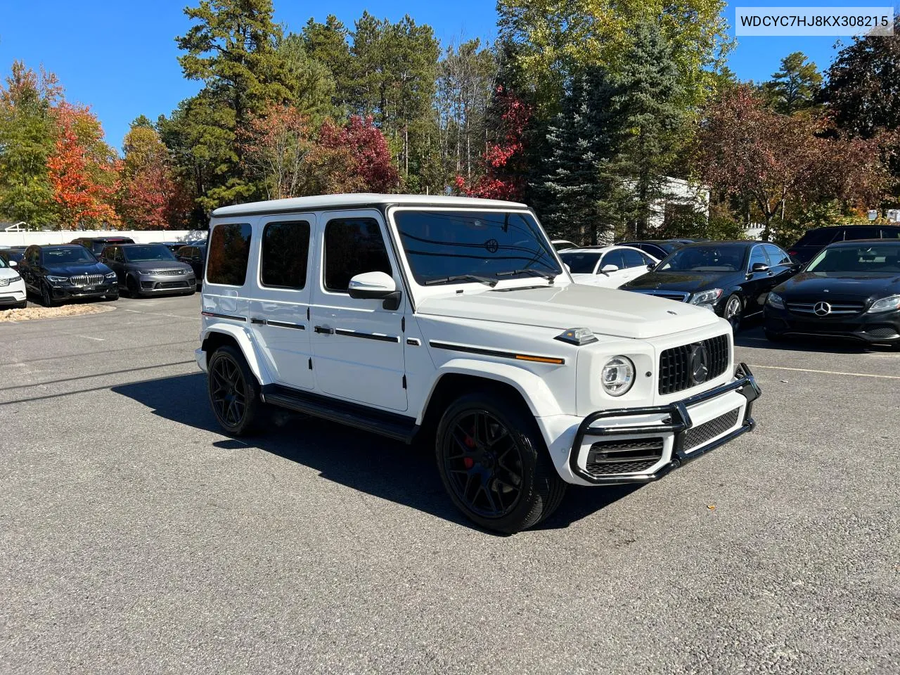 2019 Mercedes-Benz G 63 Amg VIN: WDCYC7HJ8KX308215 Lot: 77123674