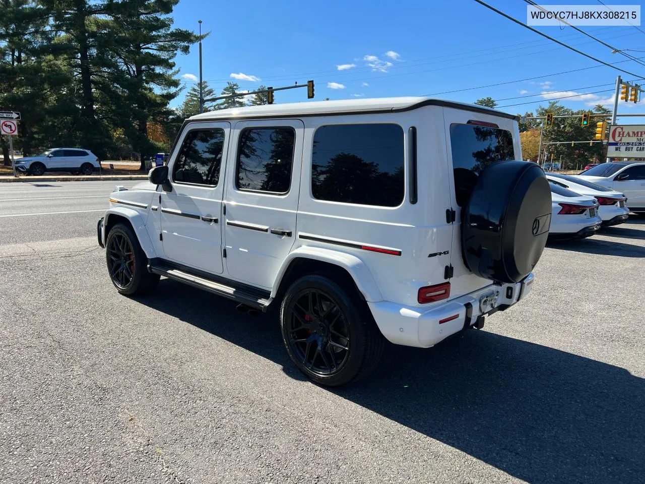 2019 Mercedes-Benz G 63 Amg VIN: WDCYC7HJ8KX308215 Lot: 77123674