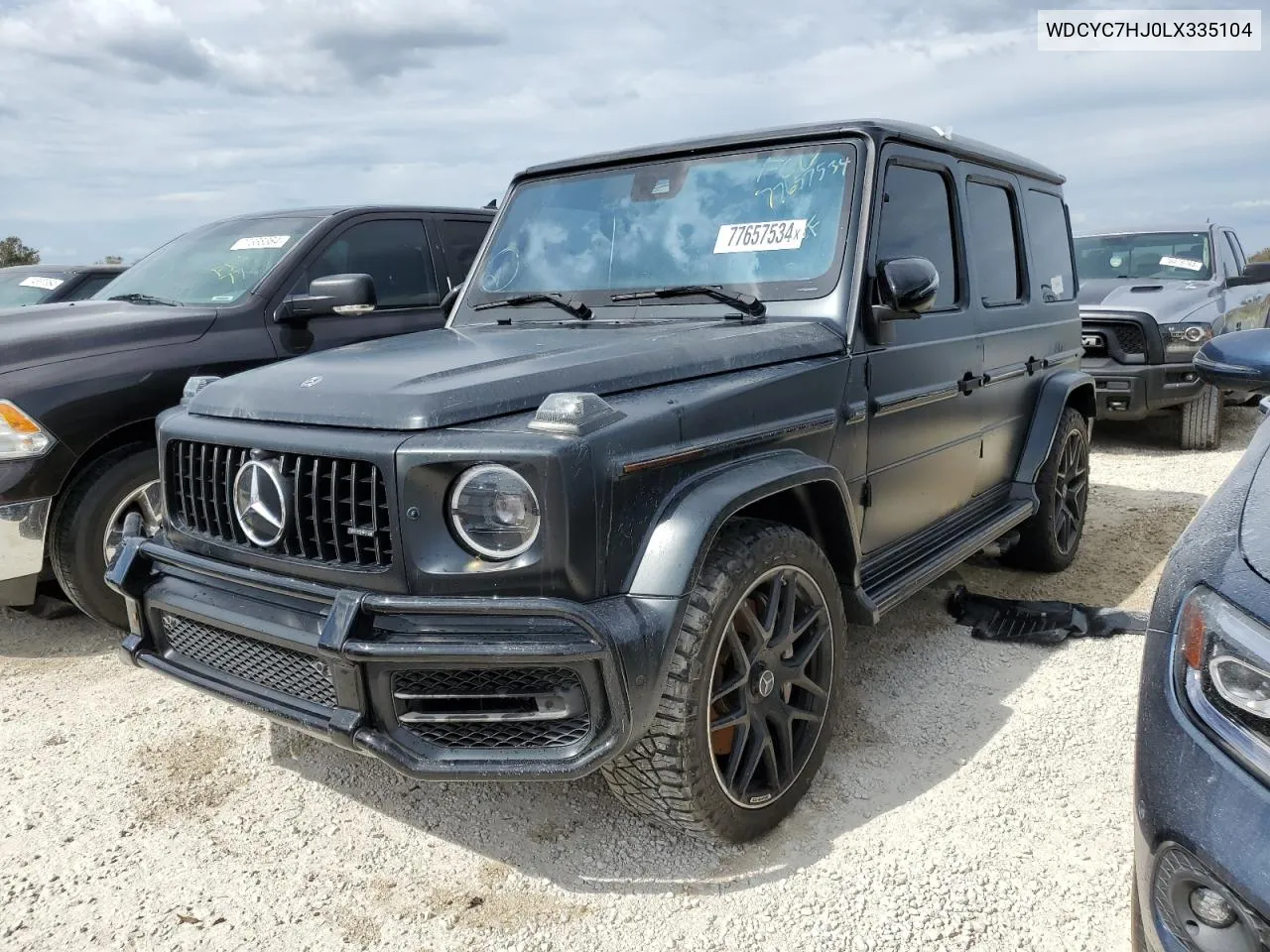 2020 Mercedes-Benz G 63 Amg VIN: WDCYC7HJ0LX335104 Lot: 77657534