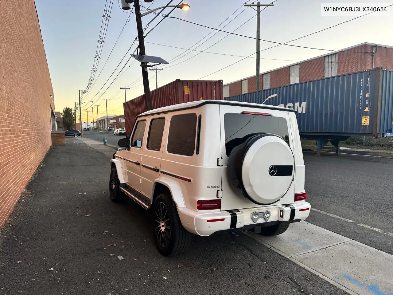 2020 Mercedes-Benz G 550 VIN: W1NYC6BJ3LX340654 Lot: 78332104