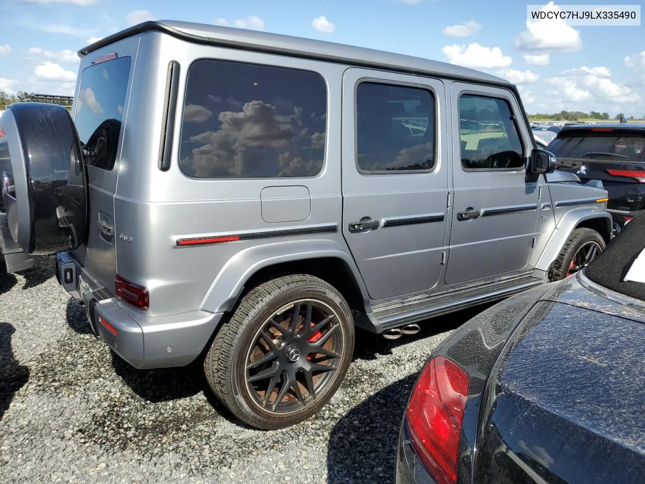 2020 Mercedes-Benz G 63 Amg VIN: WDCYC7HJ9LX335490 Lot: 79454444