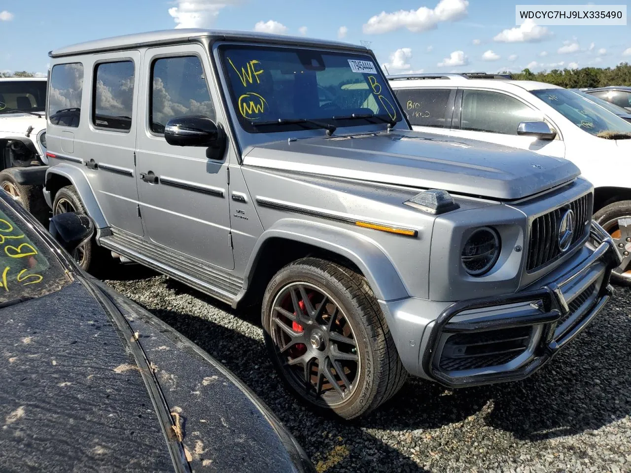 2020 Mercedes-Benz G 63 Amg VIN: WDCYC7HJ9LX335490 Lot: 79454444