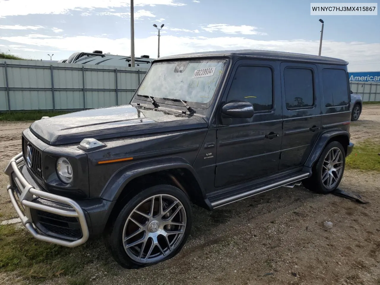 2021 Mercedes-Benz G 63 Amg VIN: W1NYC7HJ3MX415867 Lot: 68239934