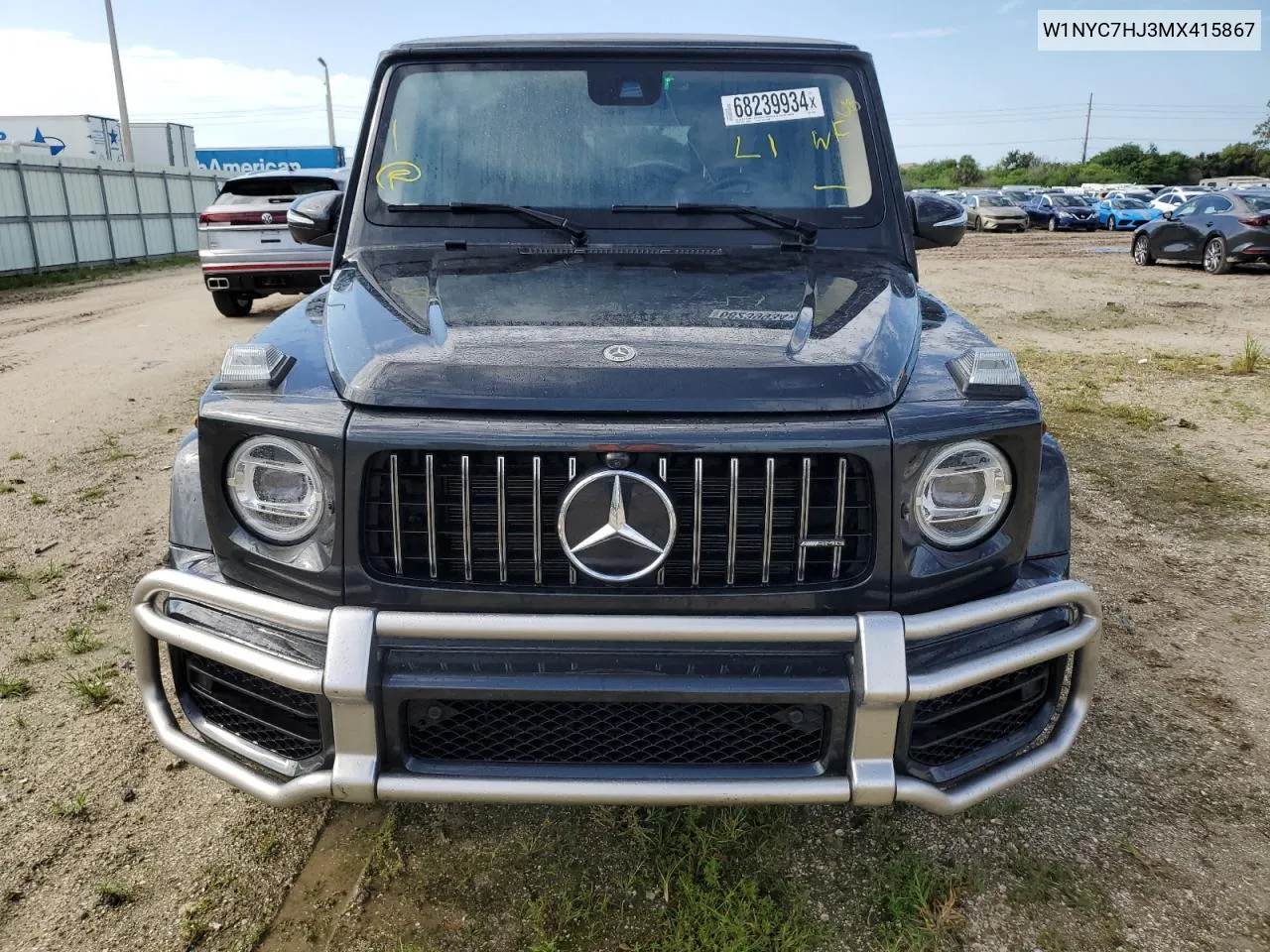 2021 Mercedes-Benz G 63 Amg VIN: W1NYC7HJ3MX415867 Lot: 68239934