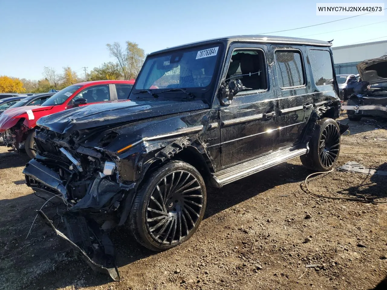 2022 Mercedes-Benz G 63 Amg VIN: W1NYC7HJ2NX442673 Lot: 78776384