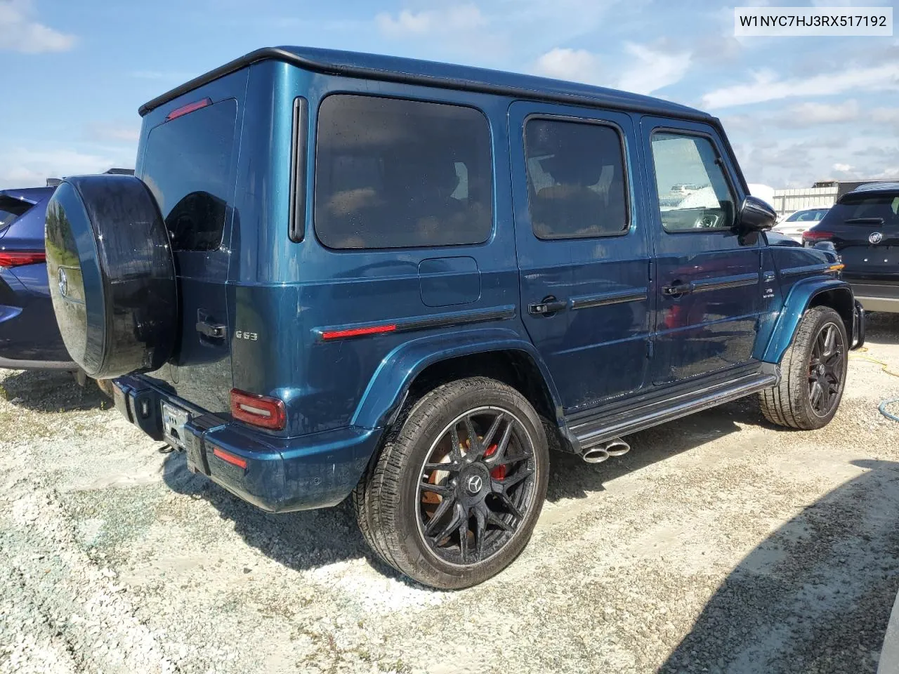 2024 Mercedes-Benz G 63 Amg VIN: W1NYC7HJ3RX517192 Lot: 73797964