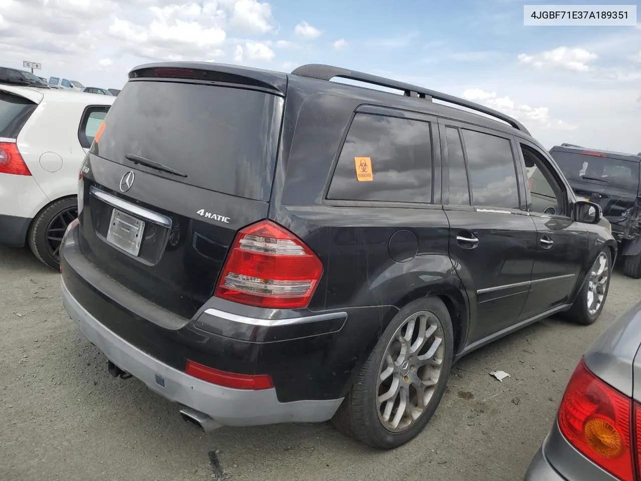 2007 Mercedes-Benz Gl 450 4Matic VIN: 4JGBF71E37A189351 Lot: 68526984