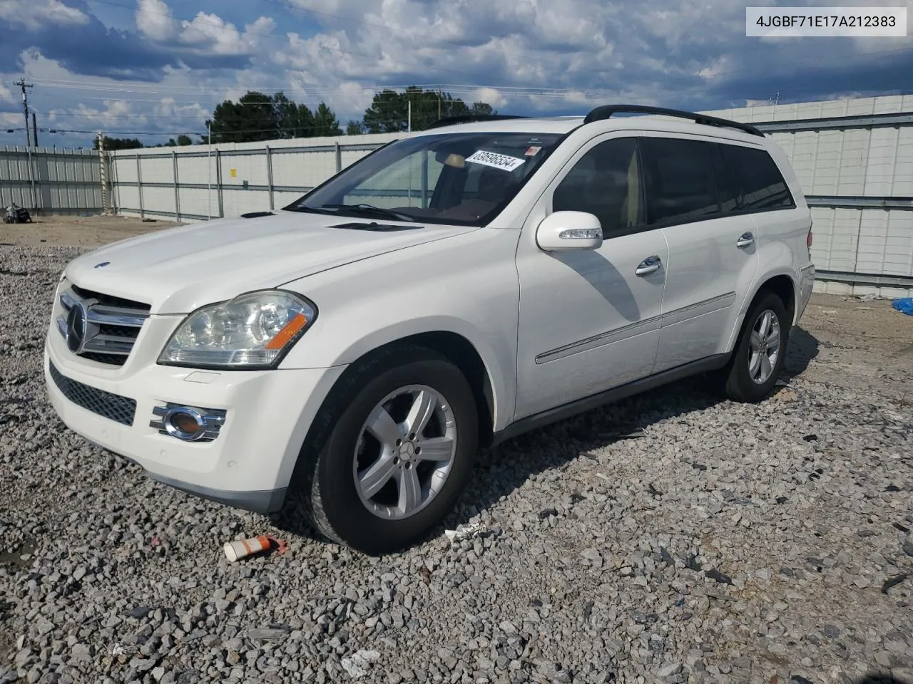 2007 Mercedes-Benz Gl 450 4Matic VIN: 4JGBF71E17A212383 Lot: 69696554