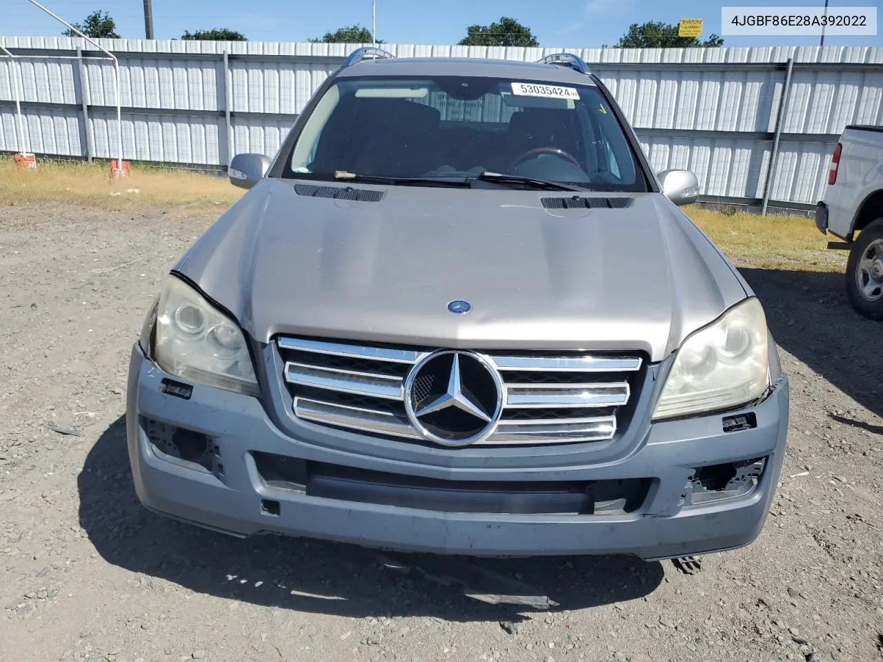 2008 Mercedes-Benz Gl 550 4Matic VIN: 4JGBF86E28A392022 Lot: 53035424