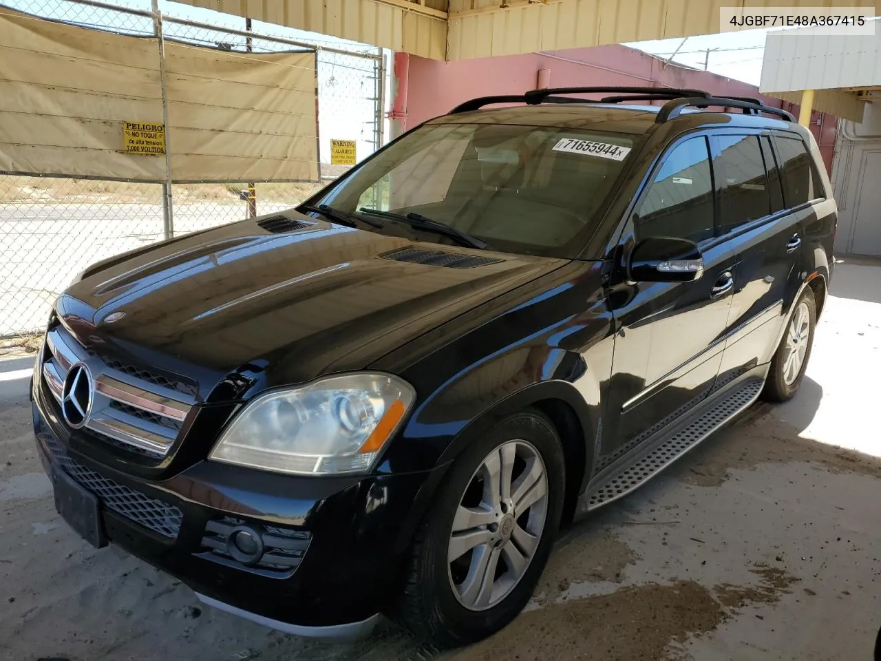 4JGBF71E48A367415 2008 Mercedes-Benz Gl 450 4Matic