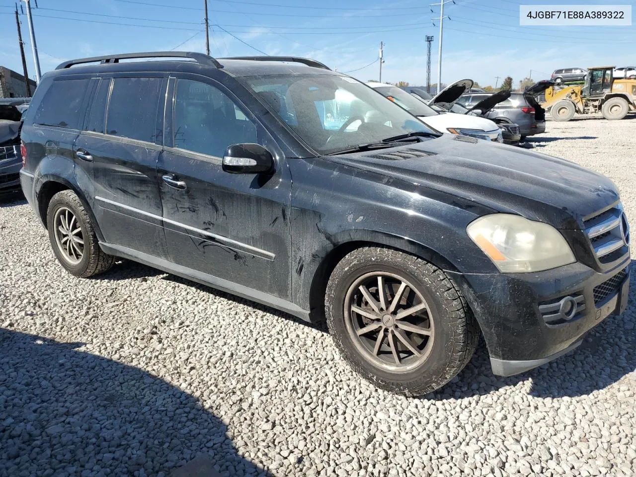 2008 Mercedes-Benz Gl 450 4Matic VIN: 4JGBF71E88A389322 Lot: 76763024