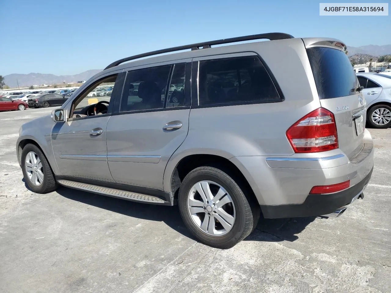 2008 Mercedes-Benz Gl 450 4Matic VIN: 4JGBF71E58A315694 Lot: 78106644