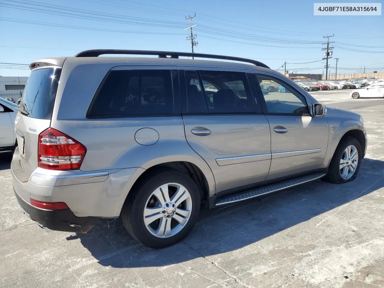 2008 Mercedes-Benz Gl 450 4Matic VIN: 4JGBF71E58A315694 Lot: 78106644