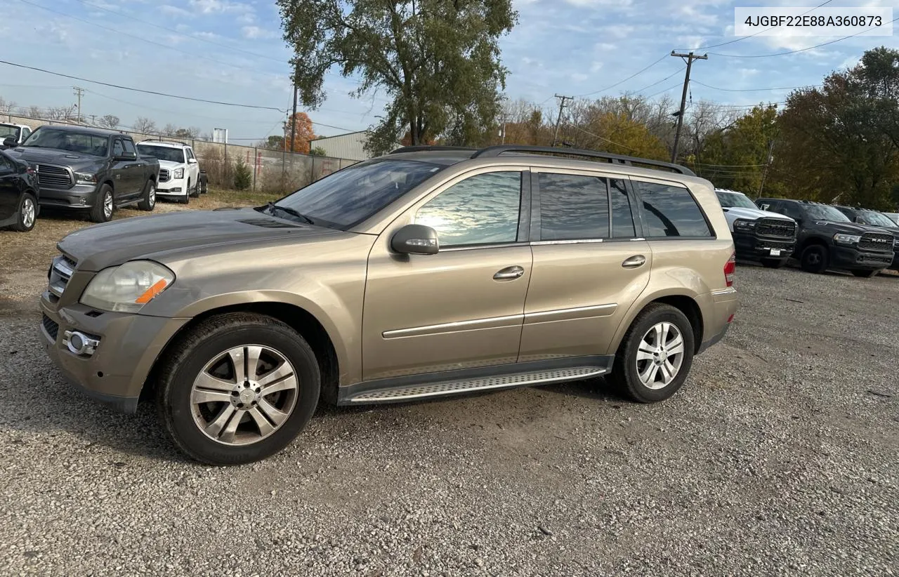 2008 Mercedes-Benz Gl 320 Cdi VIN: 4JGBF22E88A360873 Lot: 78613494