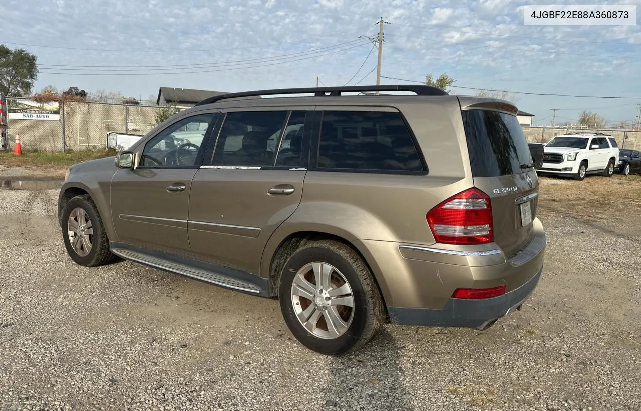 2008 Mercedes-Benz Gl 320 Cdi VIN: 4JGBF22E88A360873 Lot: 78613494