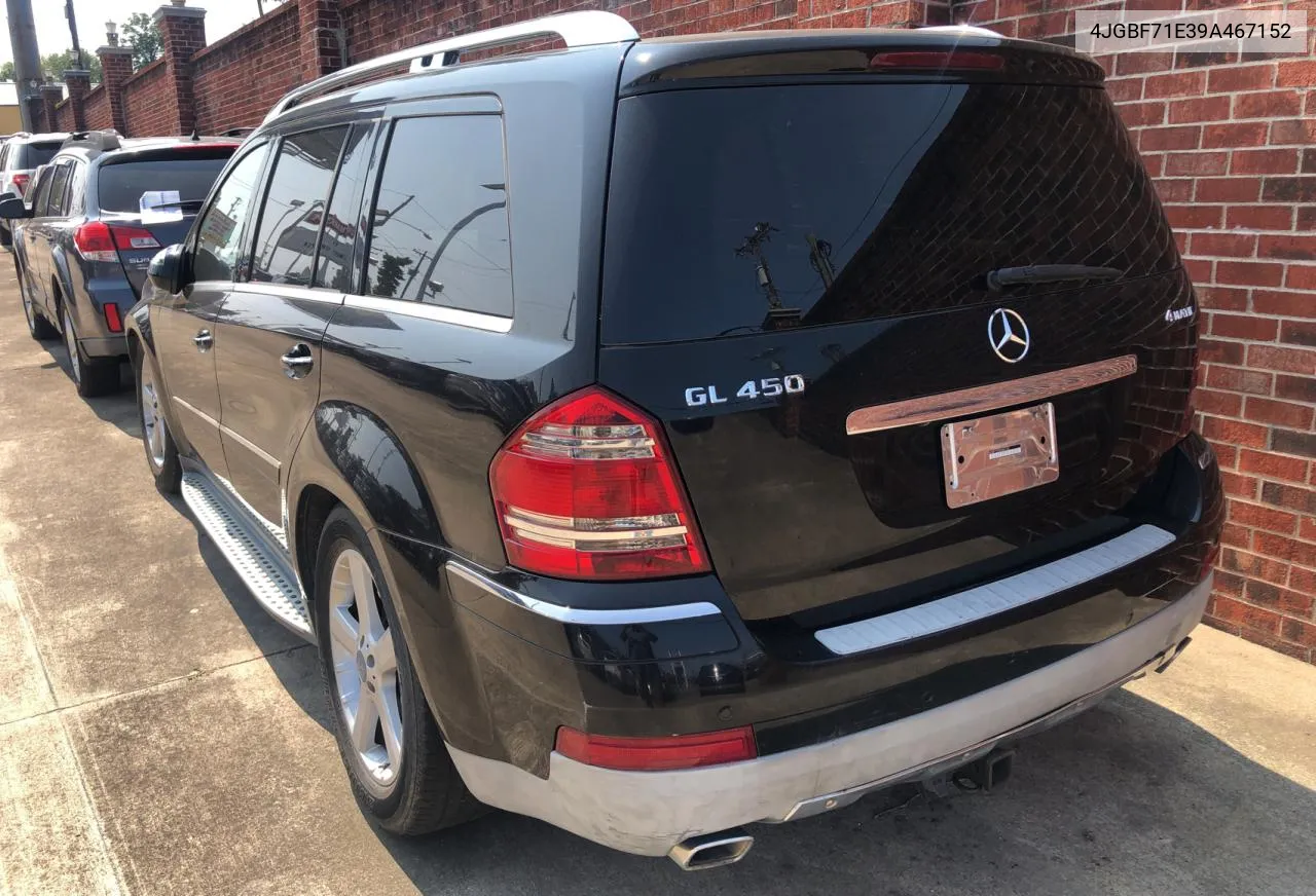 2009 Mercedes-Benz Gl 450 4Matic VIN: 4JGBF71E39A467152 Lot: 71419524