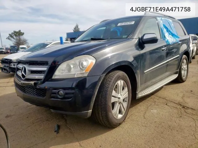 2009 Mercedes-Benz Gl 450 4Matic VIN: 4JGBF71E49A471758 Lot: 72999302