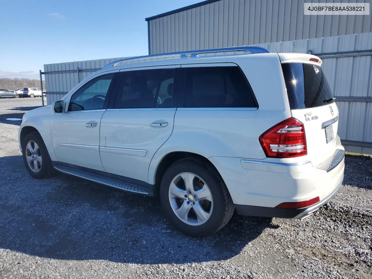 2010 Mercedes-Benz Gl 450 4Matic VIN: 4JGBF7BE8AA538221 Lot: 37937794