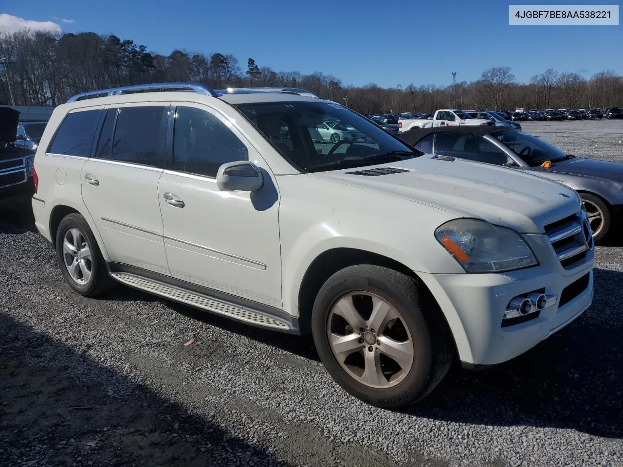 2010 Mercedes-Benz Gl 450 4Matic VIN: 4JGBF7BE8AA538221 Lot: 37937794