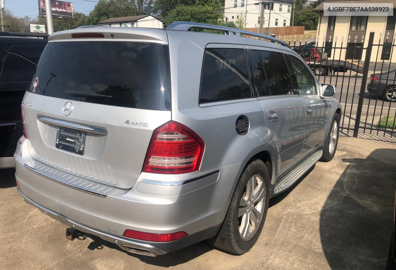 2010 Mercedes-Benz Gl 450 4Matic VIN: 4JGBF7BE7AA538923 Lot: 71466454