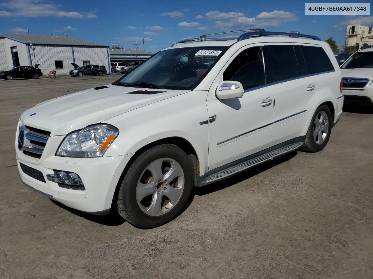 2010 Mercedes-Benz Gl 450 4Matic VIN: 4JGBF7BE0AA617348 Lot: 73181394