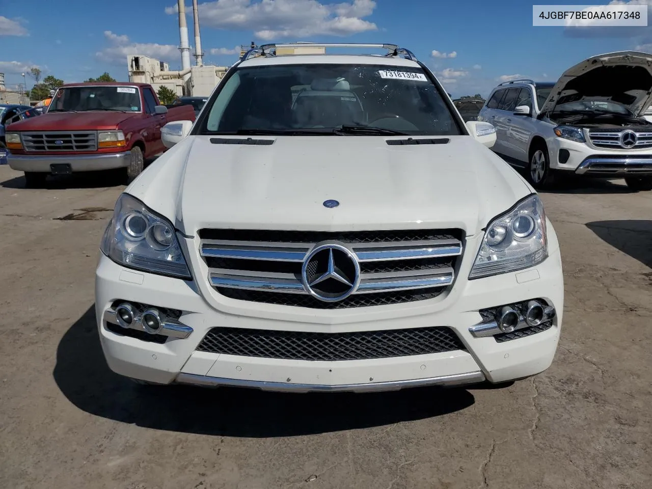 2010 Mercedes-Benz Gl 450 4Matic VIN: 4JGBF7BE0AA617348 Lot: 73181394