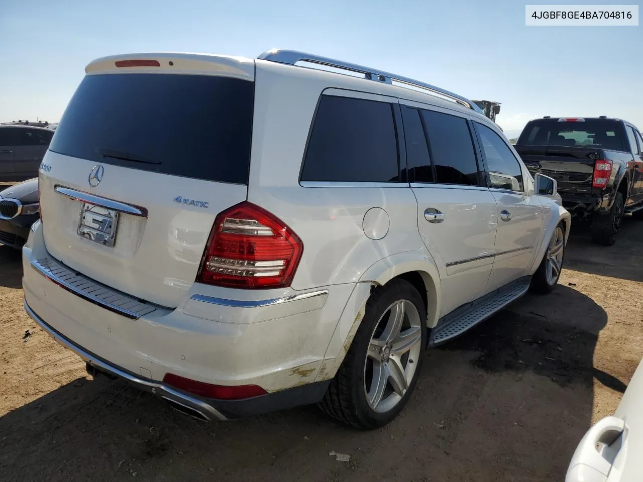 2011 Mercedes-Benz Gl 550 4Matic VIN: 4JGBF8GE4BA704816 Lot: 70331714