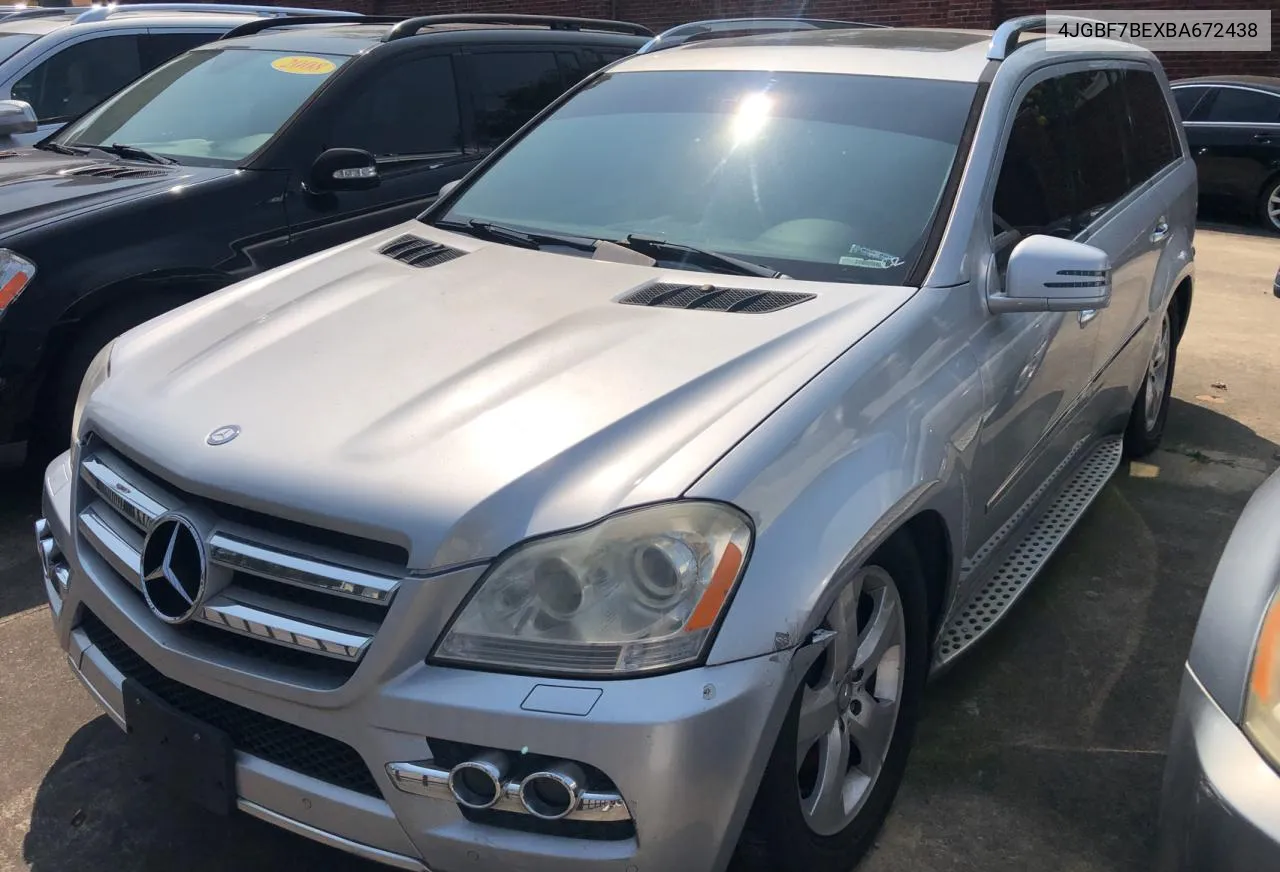 2011 Mercedes-Benz Gl 450 4Matic VIN: 4JGBF7BEXBA672438 Lot: 71443094