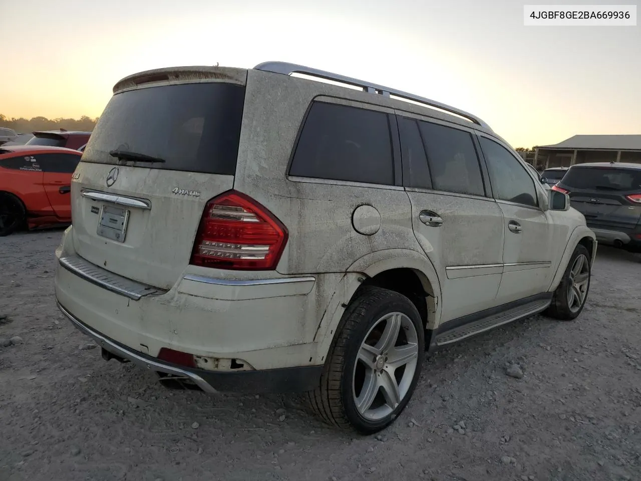 2011 Mercedes-Benz Gl 550 4Matic VIN: 4JGBF8GE2BA669936 Lot: 75103644