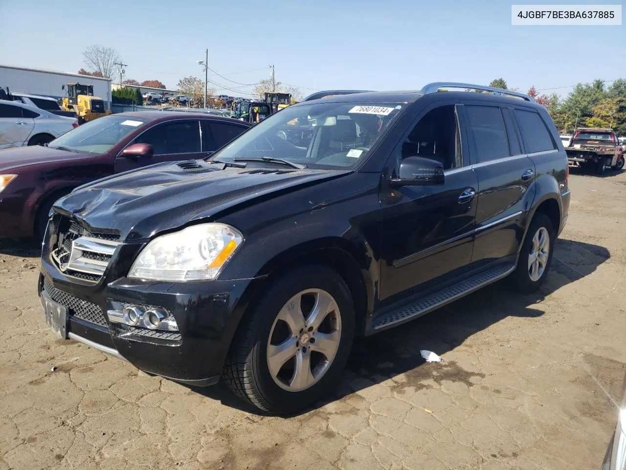 2011 Mercedes-Benz Gl 450 4Matic VIN: 4JGBF7BE3BA637885 Lot: 76801034