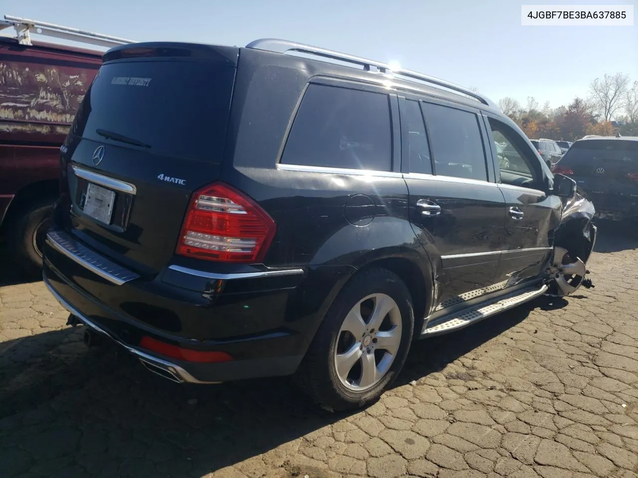 2011 Mercedes-Benz Gl 450 4Matic VIN: 4JGBF7BE3BA637885 Lot: 76801034