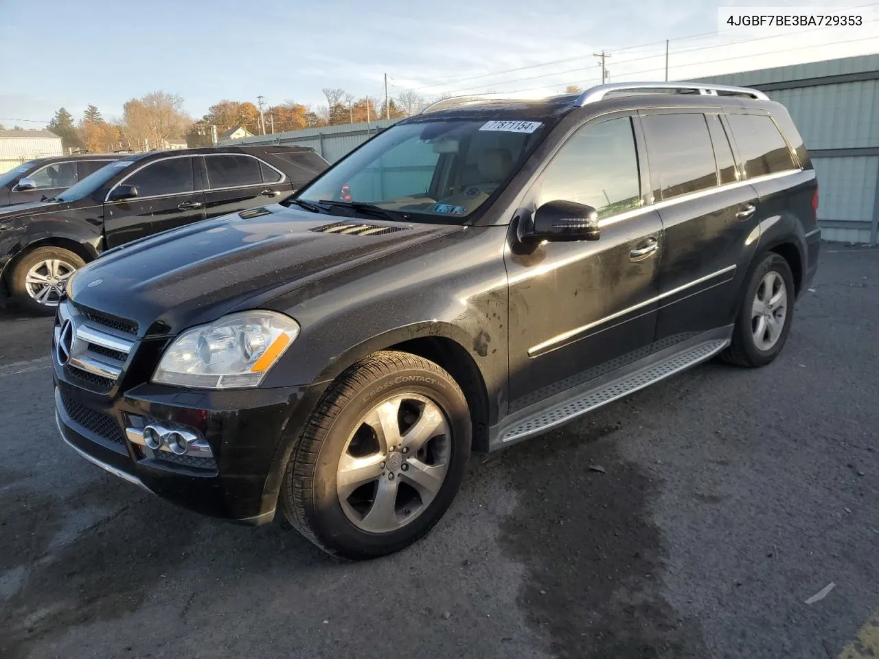 2011 Mercedes-Benz Gl 450 4Matic VIN: 4JGBF7BE3BA729353 Lot: 77871154