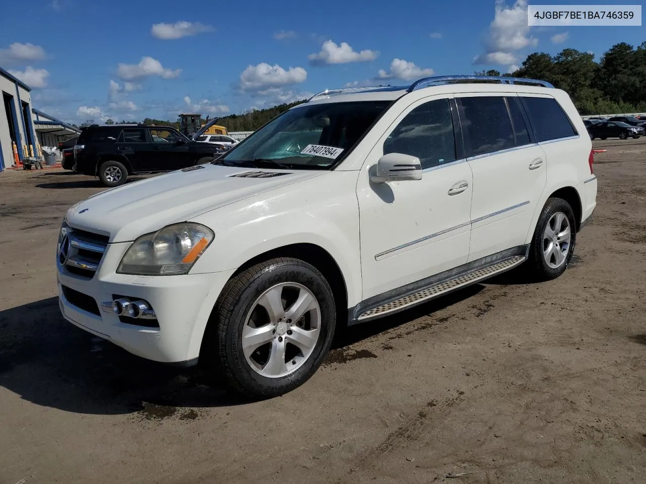 2011 Mercedes-Benz Gl 450 4Matic VIN: 4JGBF7BE1BA746359 Lot: 78407994