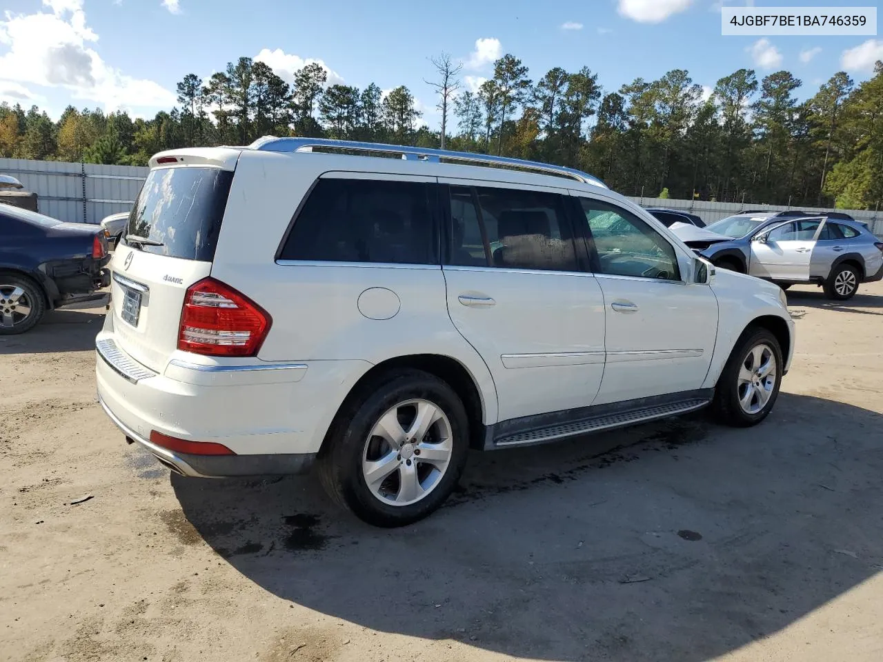 2011 Mercedes-Benz Gl 450 4Matic VIN: 4JGBF7BE1BA746359 Lot: 78407994