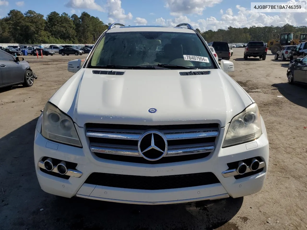 2011 Mercedes-Benz Gl 450 4Matic VIN: 4JGBF7BE1BA746359 Lot: 78407994