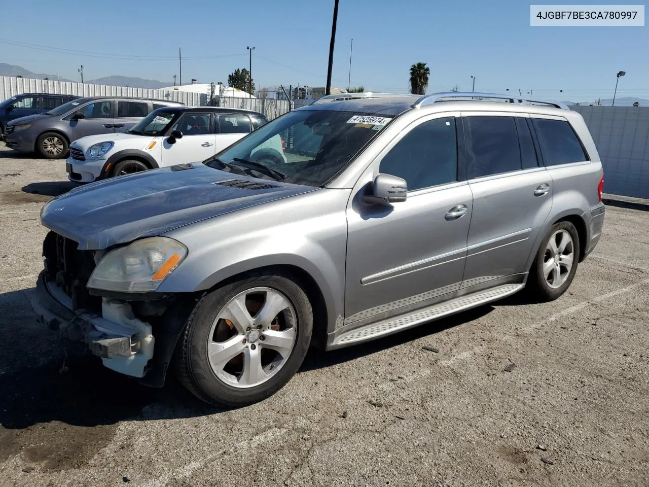 2012 Mercedes-Benz Gl 450 4Matic VIN: 4JGBF7BE3CA780997 Lot: 47525974