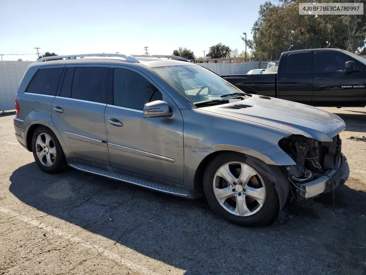 2012 Mercedes-Benz Gl 450 4Matic VIN: 4JGBF7BE3CA780997 Lot: 47525974