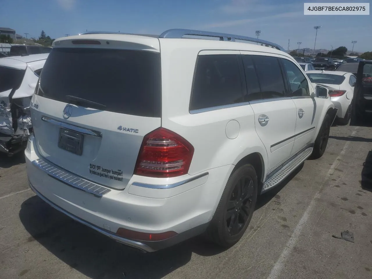 2012 Mercedes-Benz Gl 450 4Matic VIN: 4JGBF7BE6CA802975 Lot: 64500764