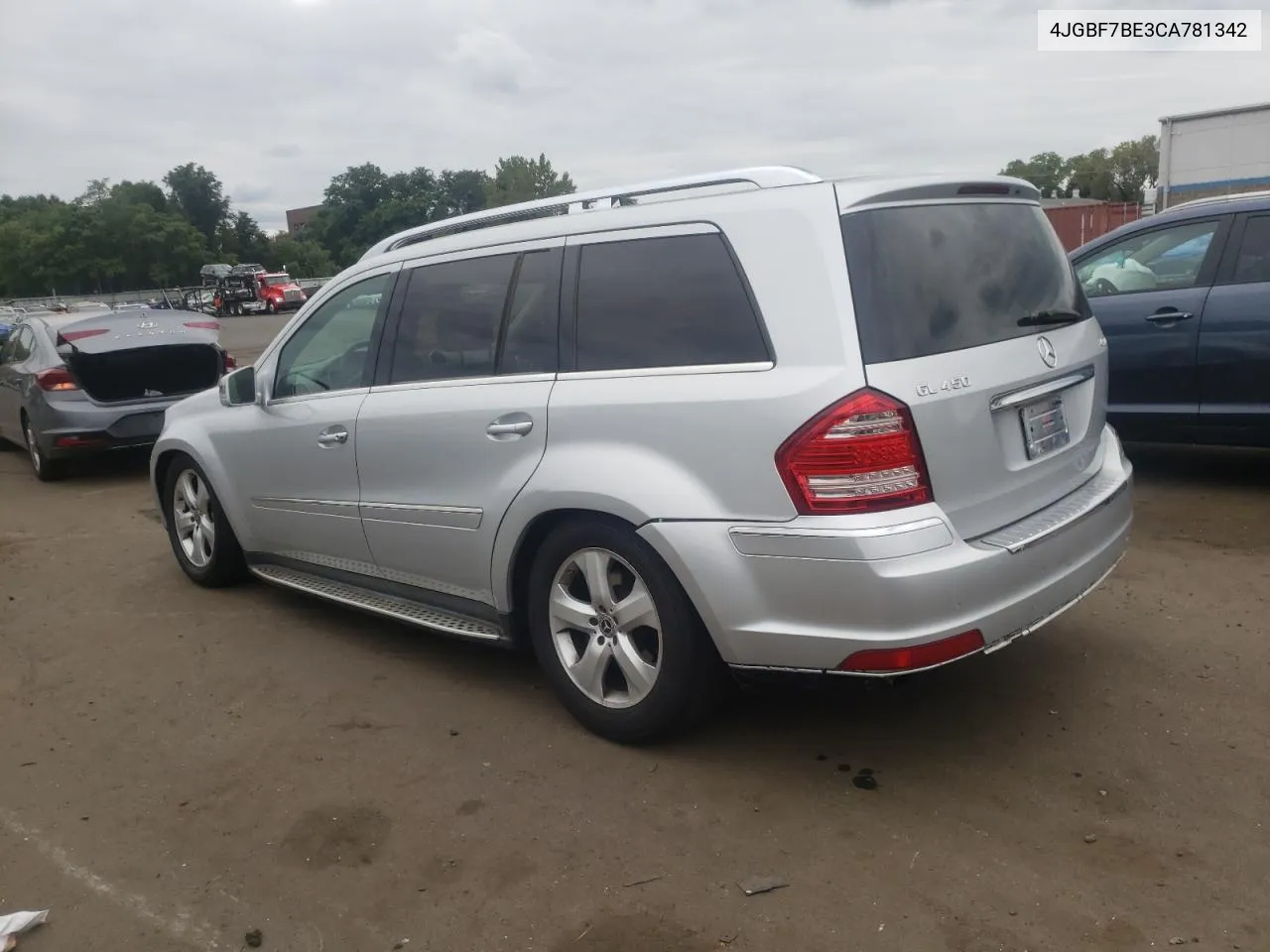 2012 Mercedes-Benz Gl 450 4Matic VIN: 4JGBF7BE3CA781342 Lot: 69068224