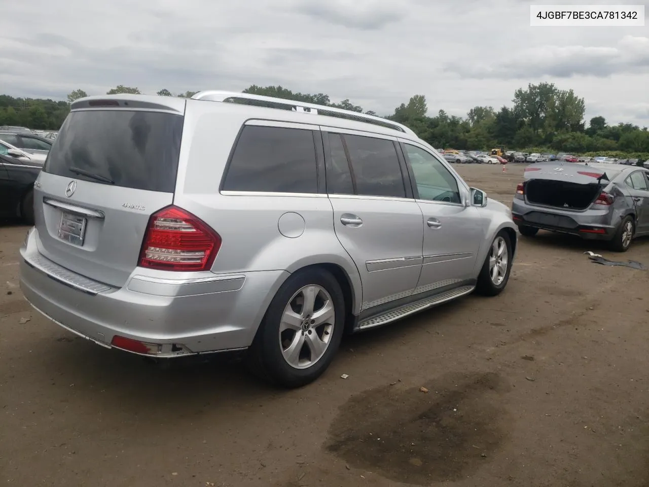 2012 Mercedes-Benz Gl 450 4Matic VIN: 4JGBF7BE3CA781342 Lot: 69068224