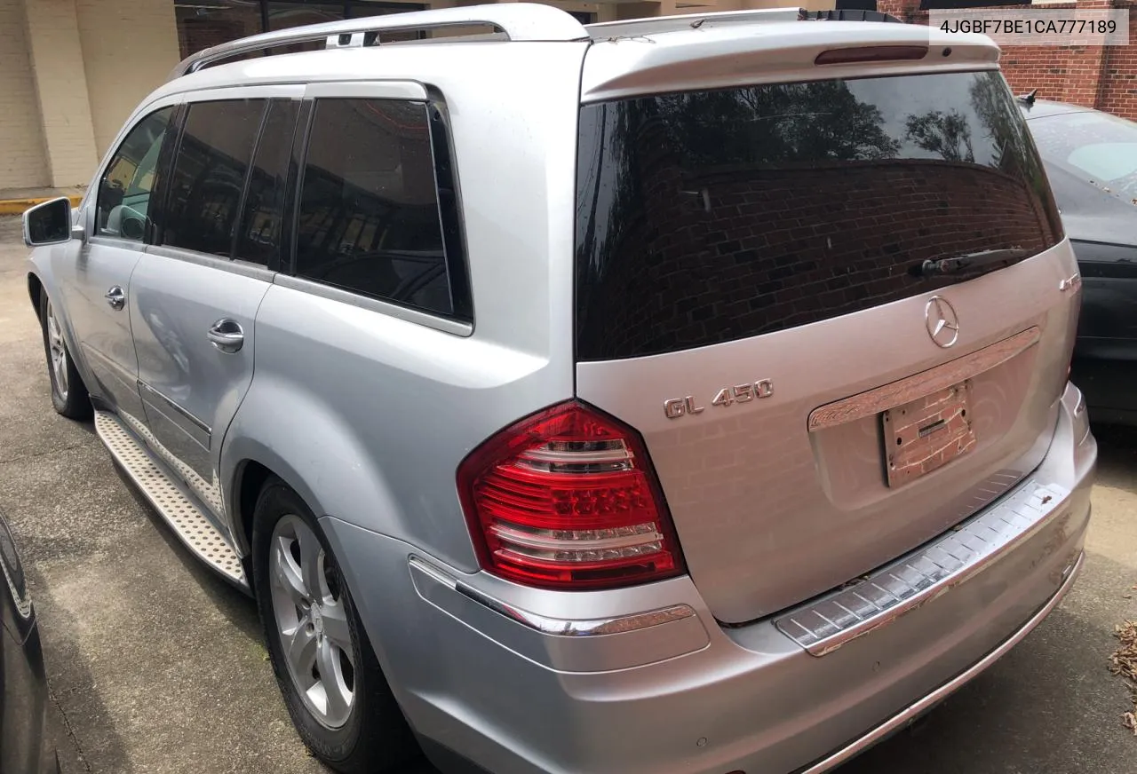 2012 Mercedes-Benz Gl 450 4Matic VIN: 4JGBF7BE1CA777189 Lot: 71591374