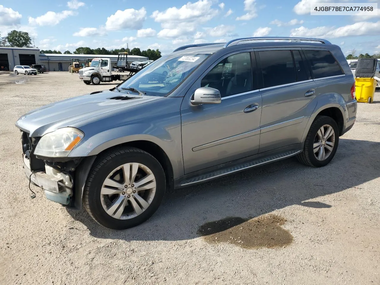 2012 Mercedes-Benz Gl 450 4Matic VIN: 4JGBF7BE7CA774958 Lot: 72063234