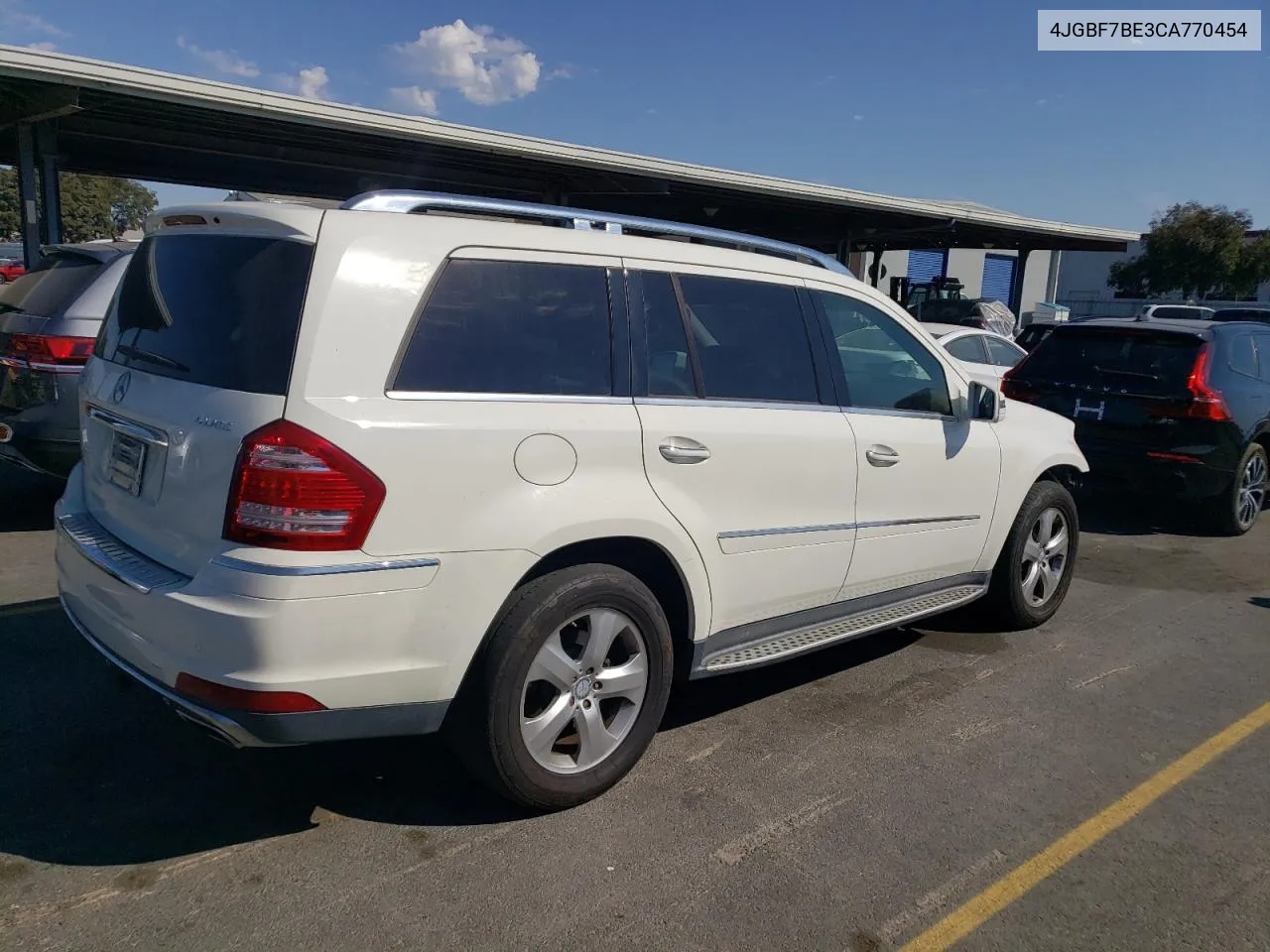 2012 Mercedes-Benz Gl 450 4Matic VIN: 4JGBF7BE3CA770454 Lot: 74549424