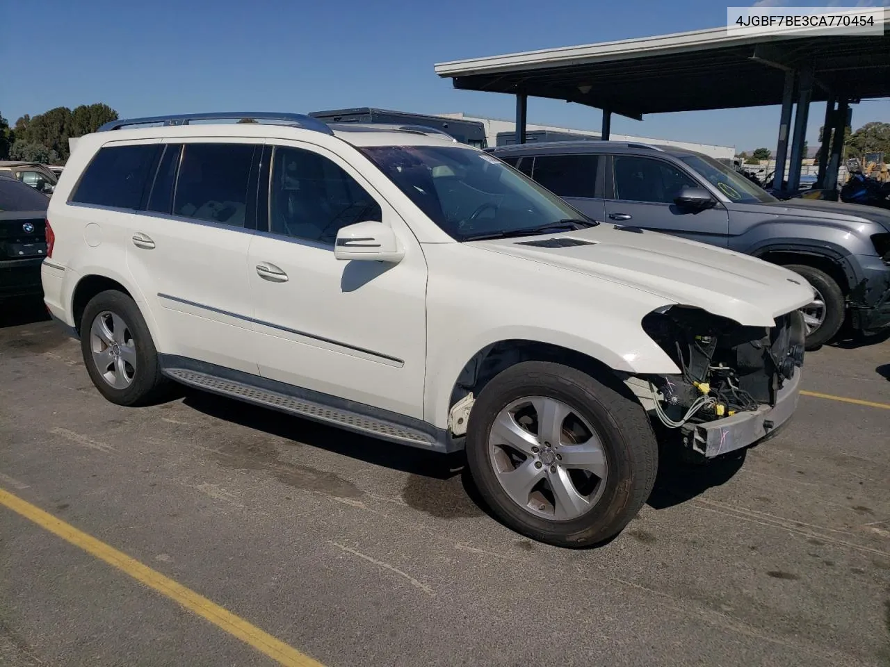 2012 Mercedes-Benz Gl 450 4Matic VIN: 4JGBF7BE3CA770454 Lot: 74549424