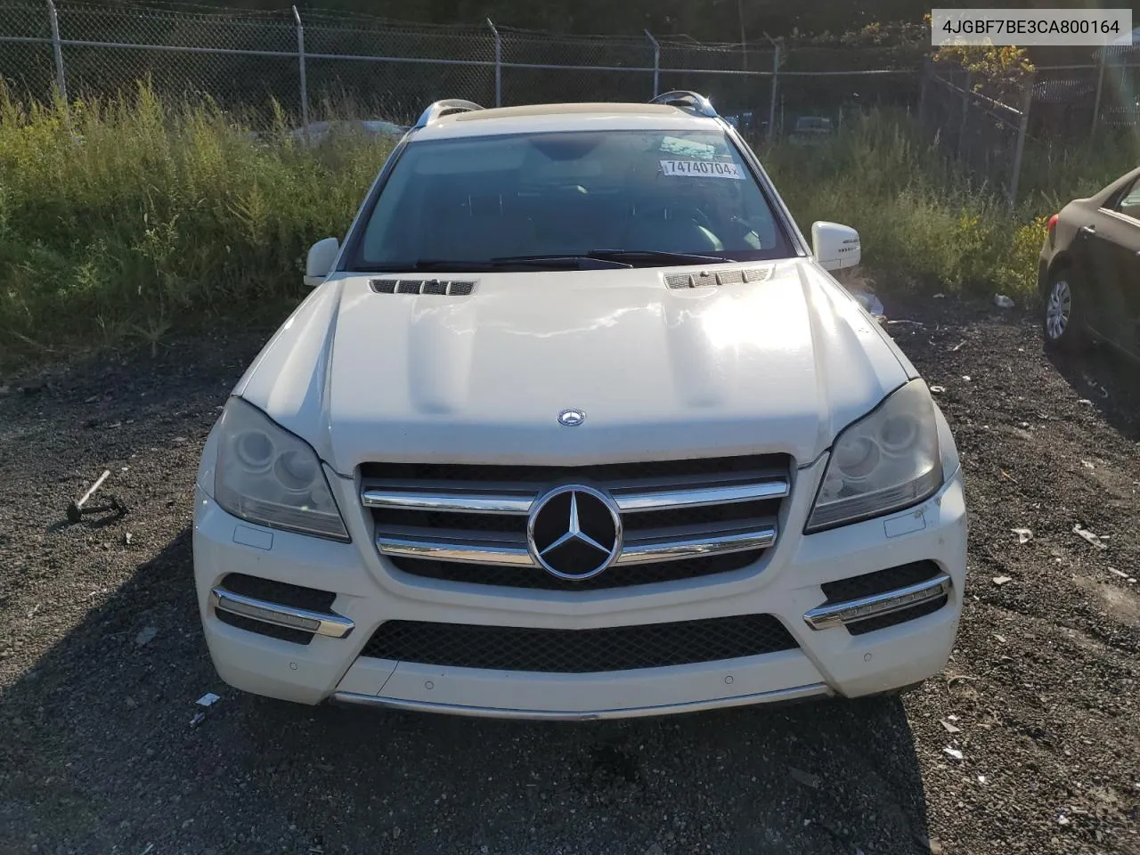 2012 Mercedes-Benz Gl 450 4Matic VIN: 4JGBF7BE3CA800164 Lot: 74740704