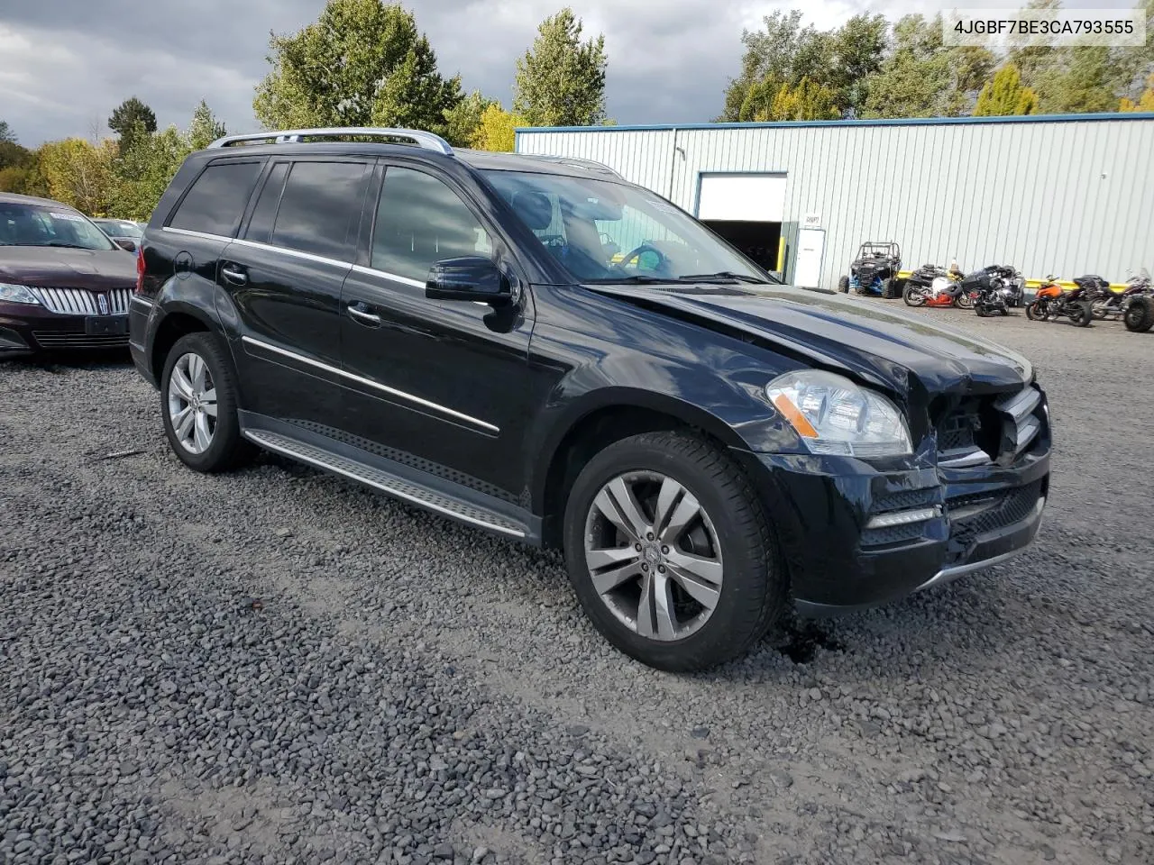 2012 Mercedes-Benz Gl 450 4Matic VIN: 4JGBF7BE3CA793555 Lot: 75712414