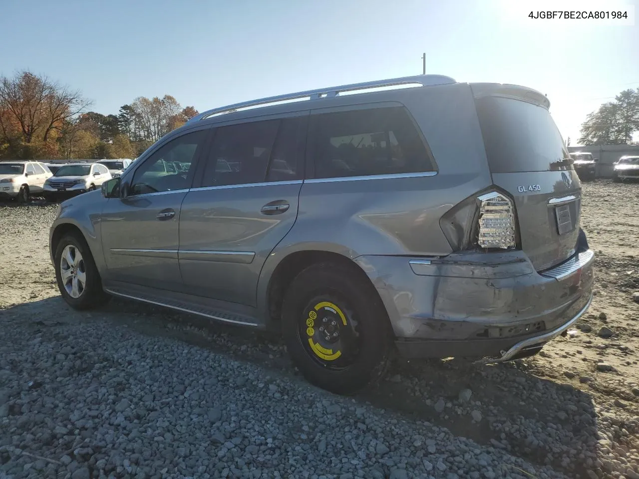 2012 Mercedes-Benz Gl 450 4Matic VIN: 4JGBF7BE2CA801984 Lot: 77849604